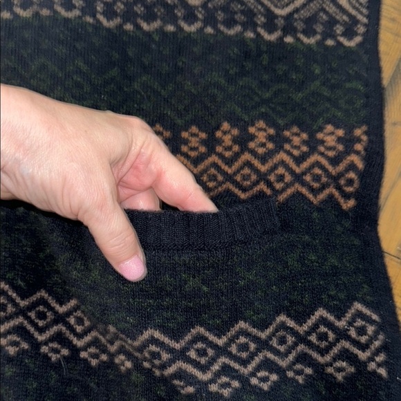 Jos. A. Bank blue Patterned Men's Cardigan Sweater Lambswool blend XXL - Picture 7 of 9